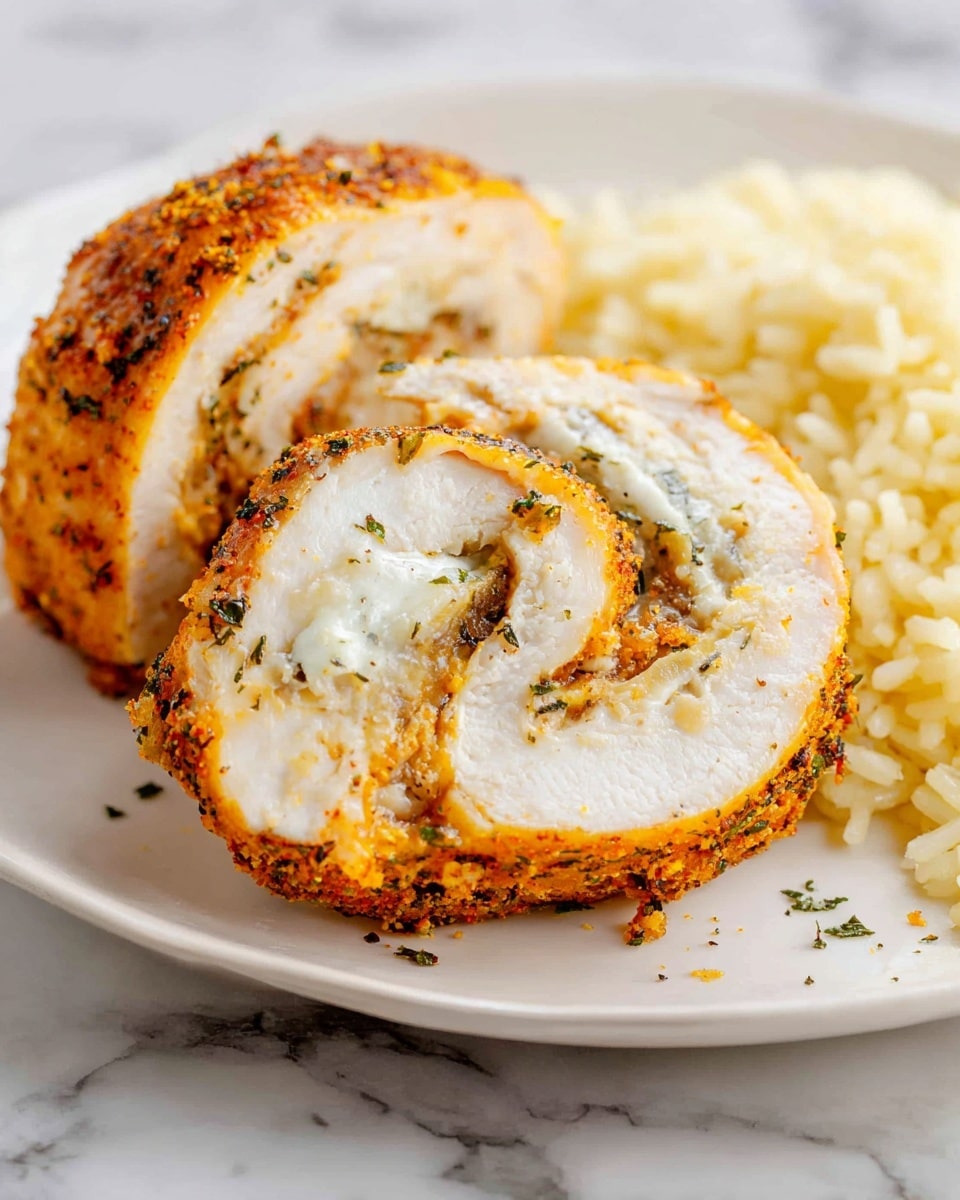 Garlic Herb Chicken Roll Ups with Mozzarella Recipe - Recipe Image