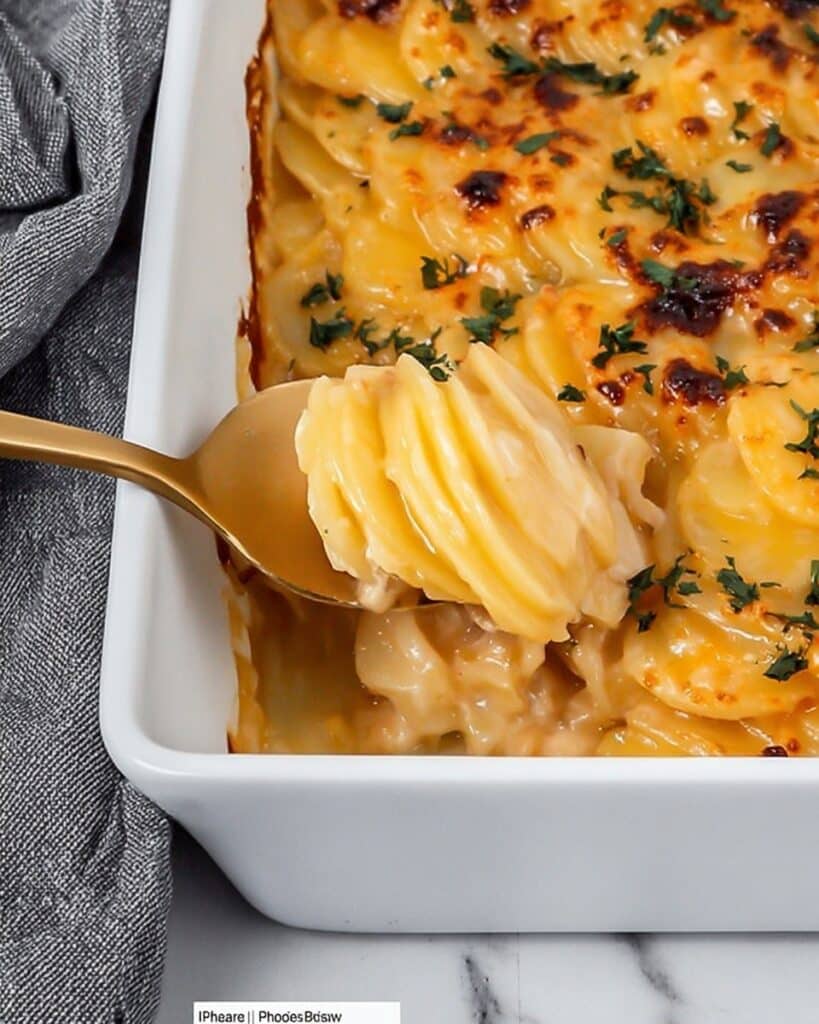 Dad’s Creamy & Cheesy Au Gratin Potatoes Recipe