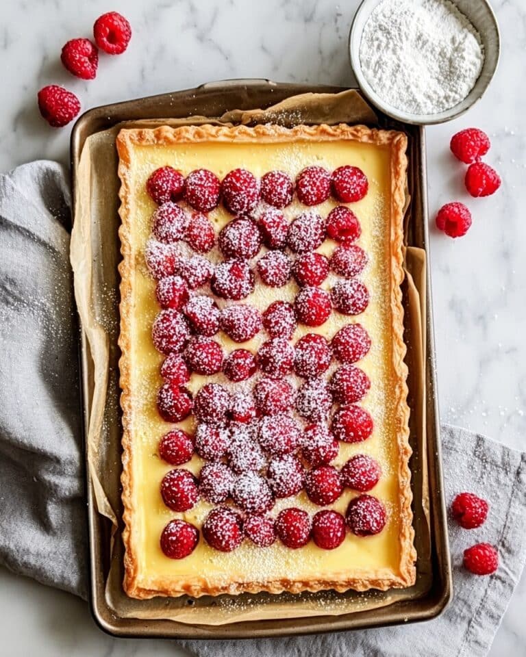 Raspberry Almond Puff Pastry Tart Recipe
