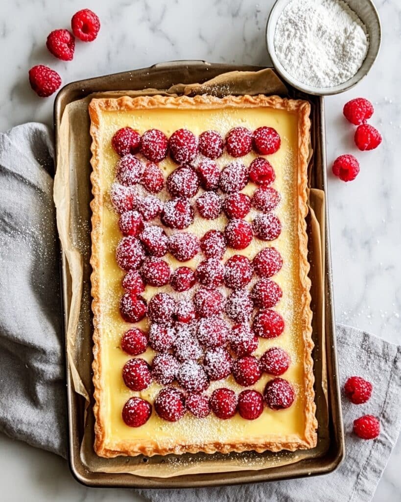 Raspberry Almond Puff Pastry Tart Recipe
