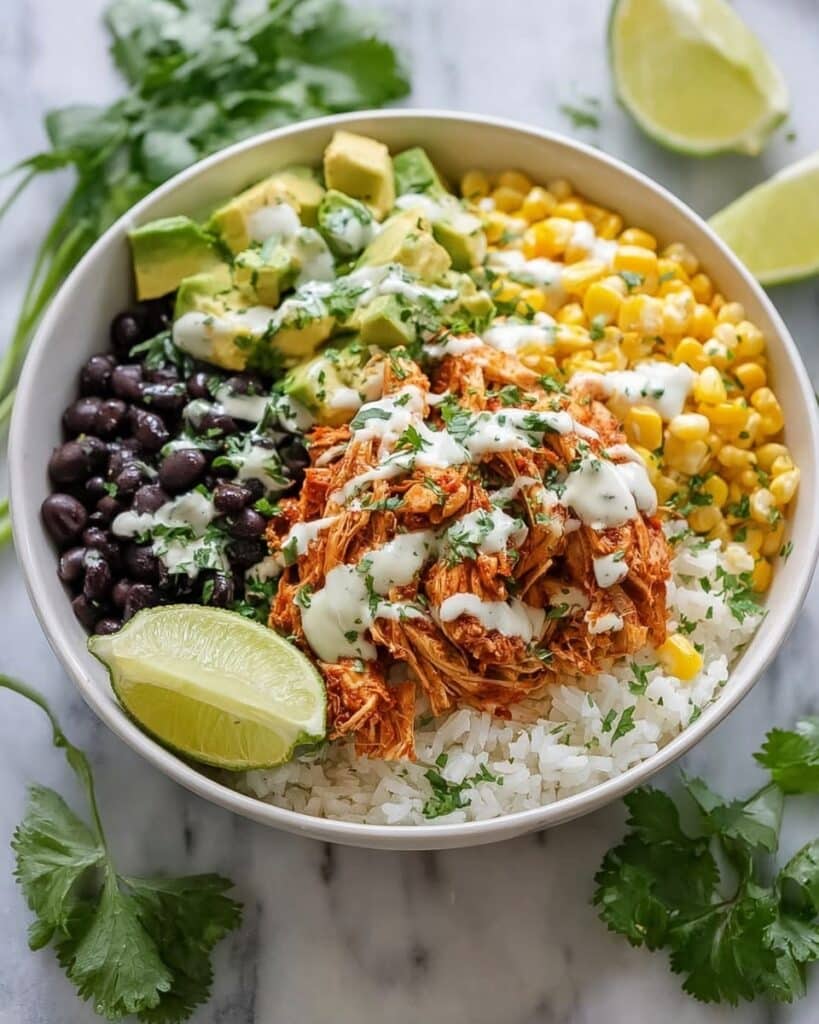 Slow Cooker Chicken Burrito Bowl Recipe