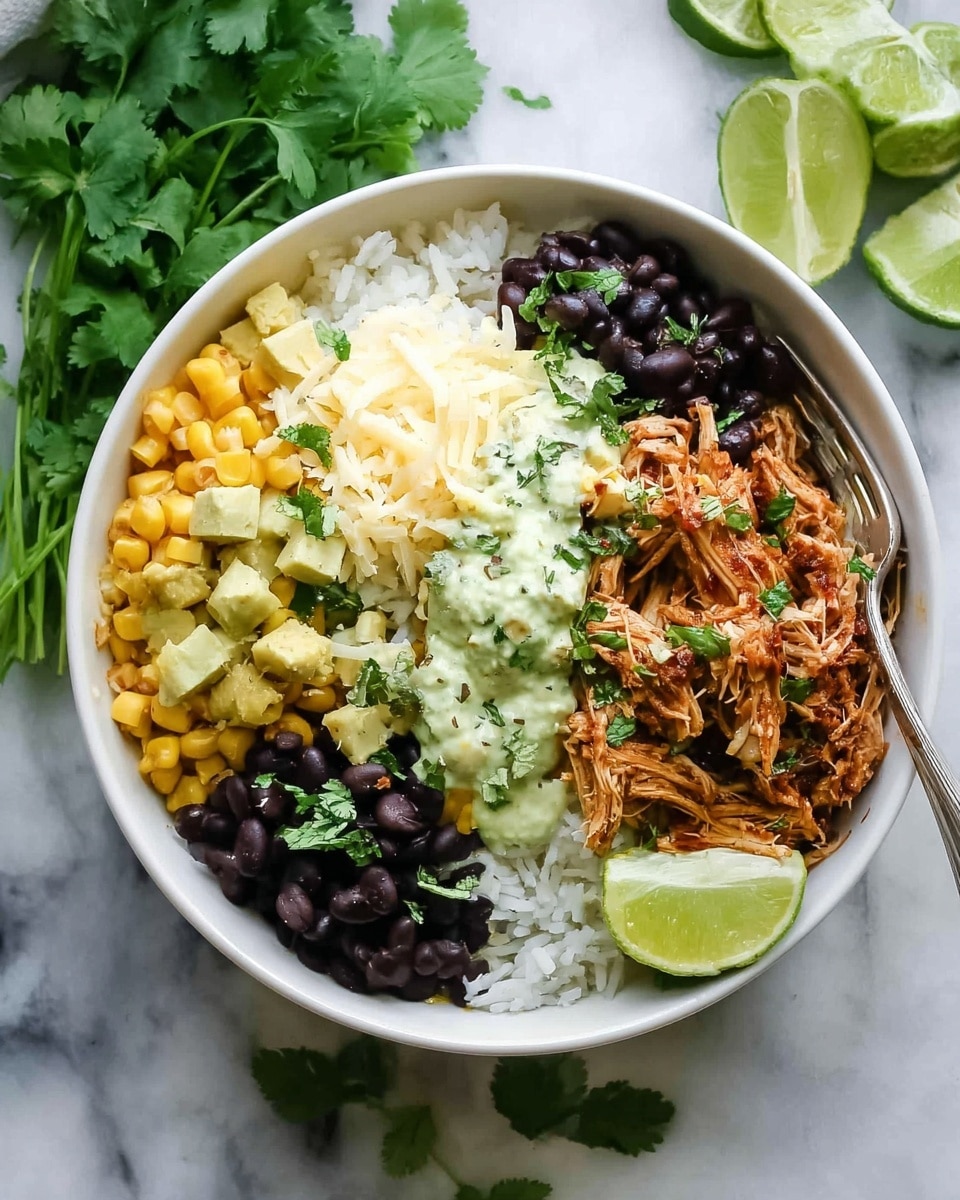 Slow Cooker Chicken Burrito Bowl Recipe - Recipe Image