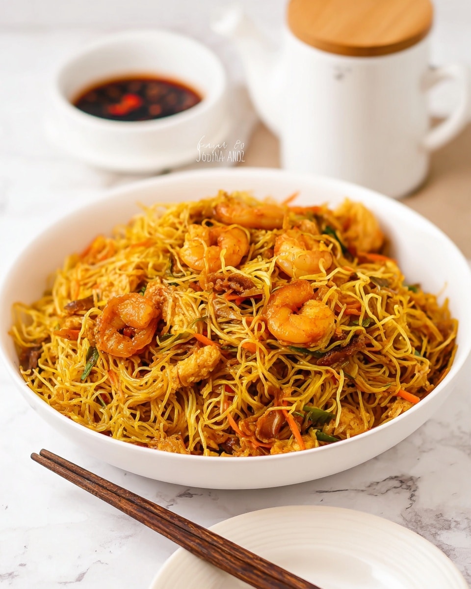 Singapore Noodles (Singapore Mei Fun) Recipe - Recipe Image