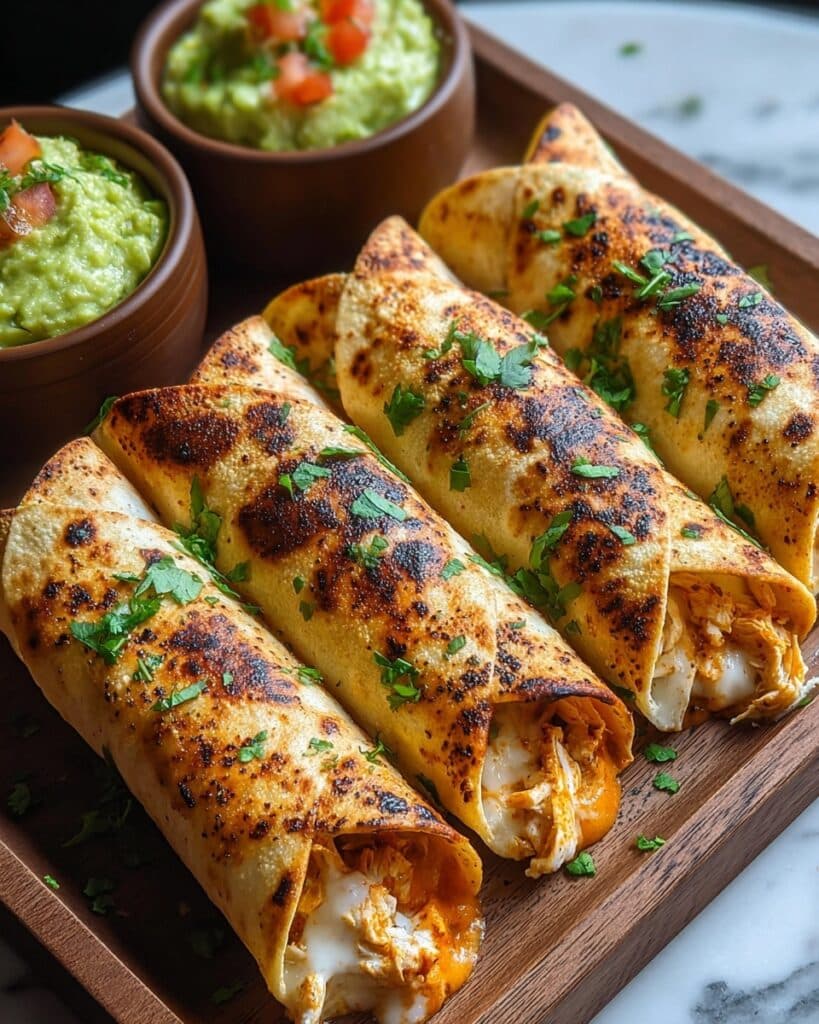 Crunchy Oven-Baked Chicken Taquitos Recipe