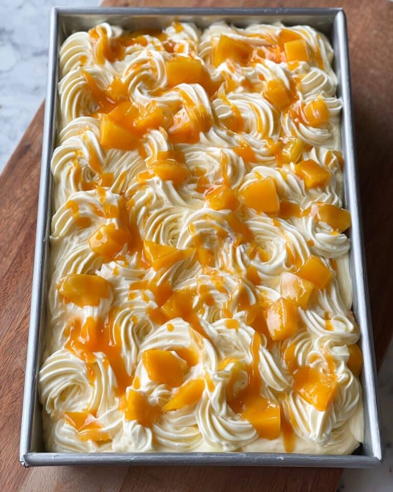 Coconut Mango Tres Leches Cake Recipe
