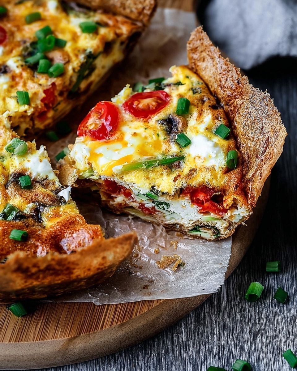 Baked Egg Tortilla (Tortilla Quiche) Recipe - Recipe Image