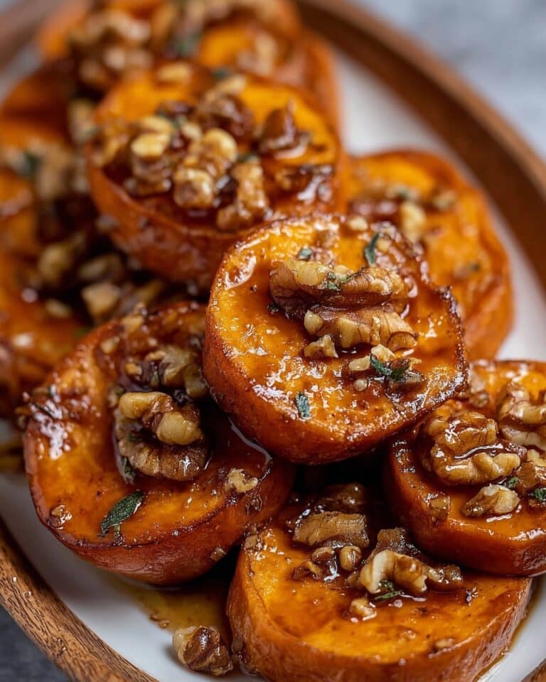 Walnut Maple Roasted Sweet Potatoes Recipe