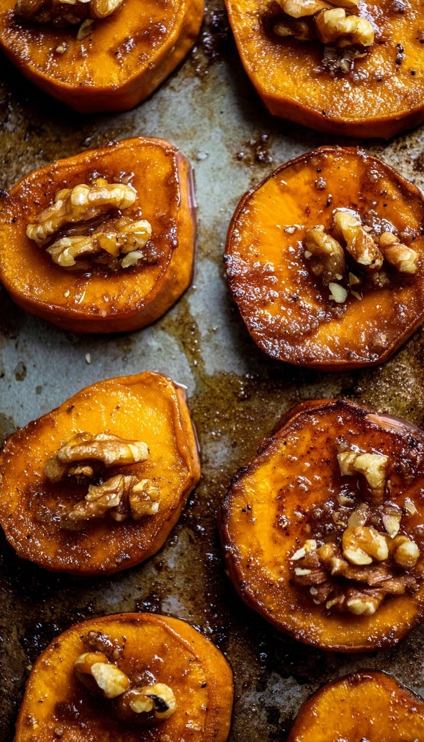 Walnut Maple Roasted Sweet Potatoes Recipe - Recipe Image