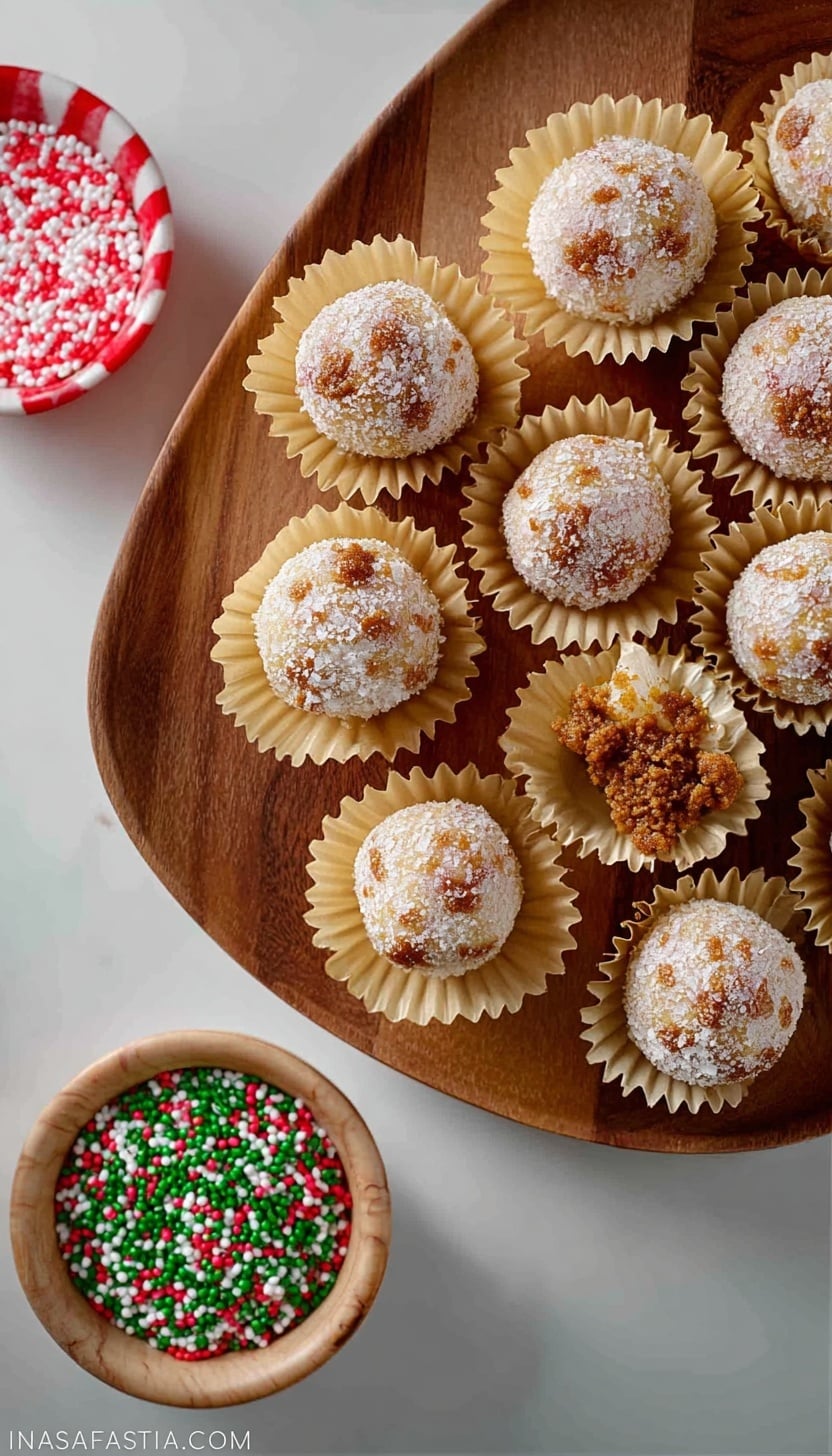 No-Bake Gingerbread Cookie Balls Recipe - Recipe Image