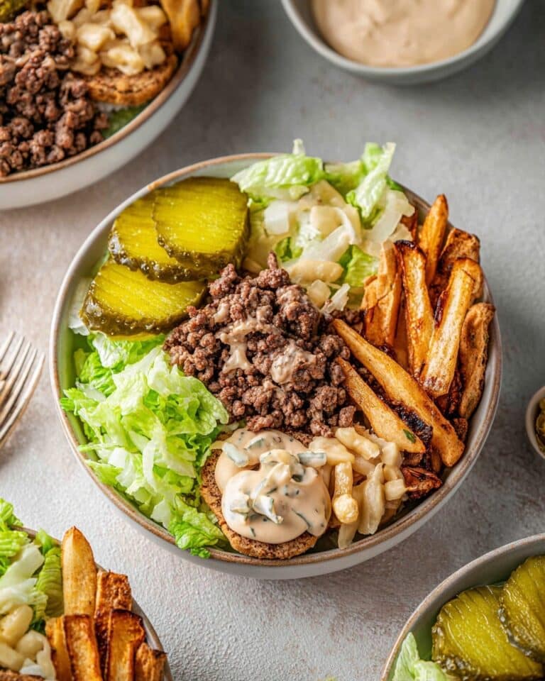 Burger Bowls with Smoked Paprika Spice Mix and Creamy Burger Sauce Recipe