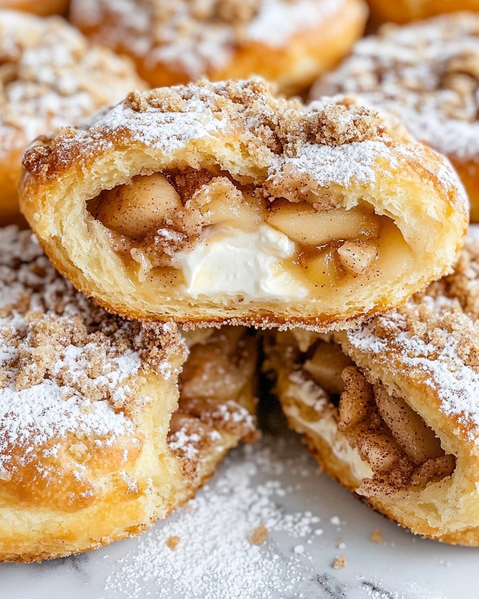 Apple Cheesecake Brioche Buns Recipe - Recipe Image