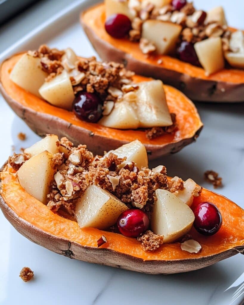 Cranberry Apple Twice-Baked Sweet Potatoes Recipe