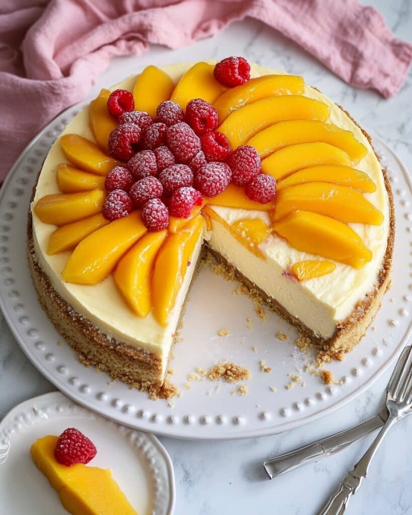 Mango Coconut Cheesecake Recipe