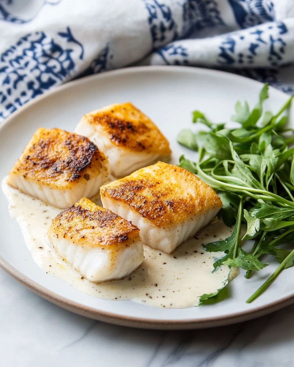 Pan Seared Cod with Tarragon Cream Sauce Recipe