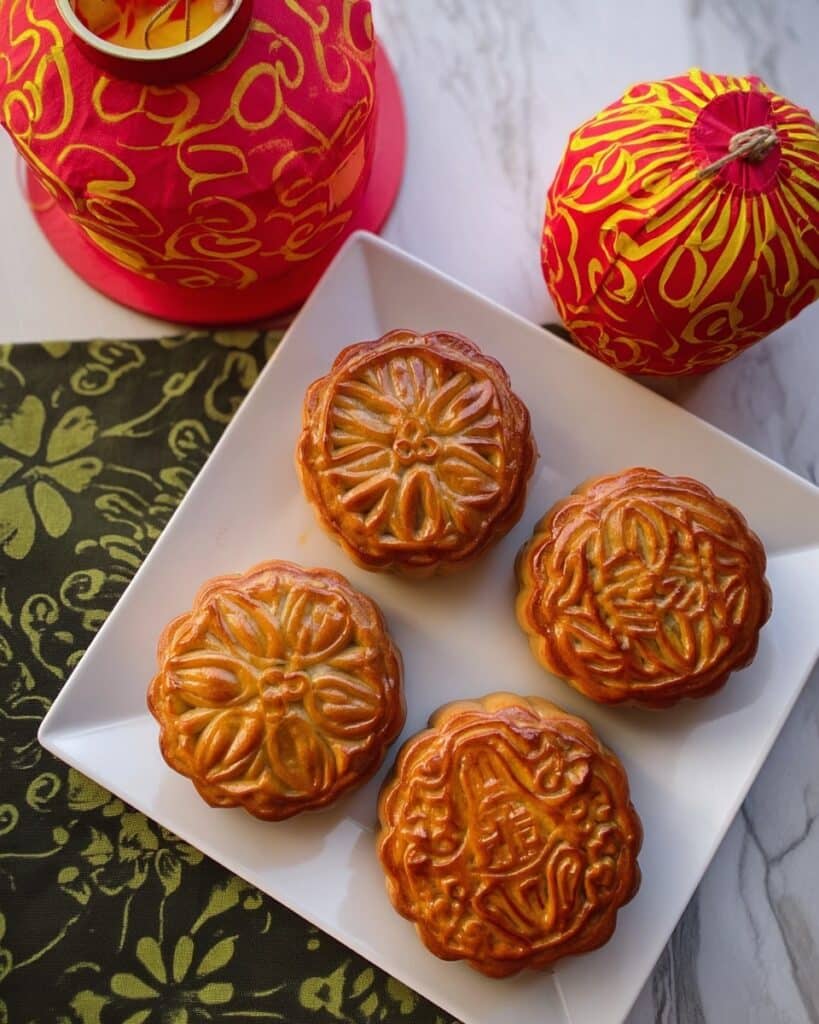 Traditional Mooncakes with Mixed Nuts Recipe