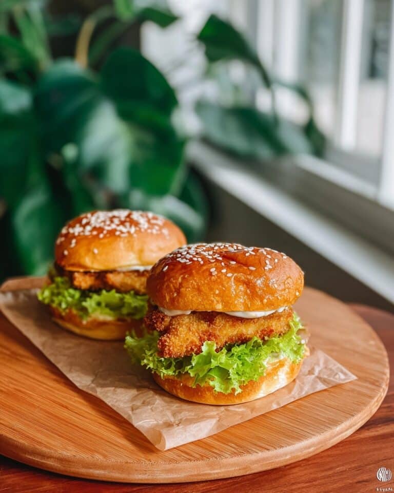 Spicy Crispy Chicken Burger with Gochugaru and Creamy Chili Sauce Recipe