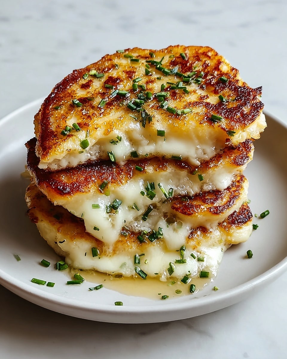The image shows several ingredients spread out on a white marbled surface, featuring four whole brown potatoes with dirt on them, and multiple small clear glass bowls containing white flour, shredded white cheese, finely chopped green onions, and white powders. On the side, there are whole green onions partly visible, and a small pile of white salt next to one of the bowls. The arrangement appears neat and ready for cooking preparation, with the textures ranging from smooth flour and cheese strands to rough potato skins photo taken with an iphone --ar 4:5 --v 7