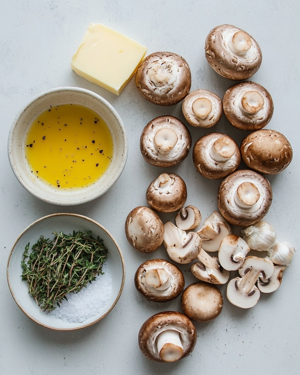 Roasted Mushrooms in Browned Butter, Garlic, and Thyme Sauce Recipe - Recipe Image