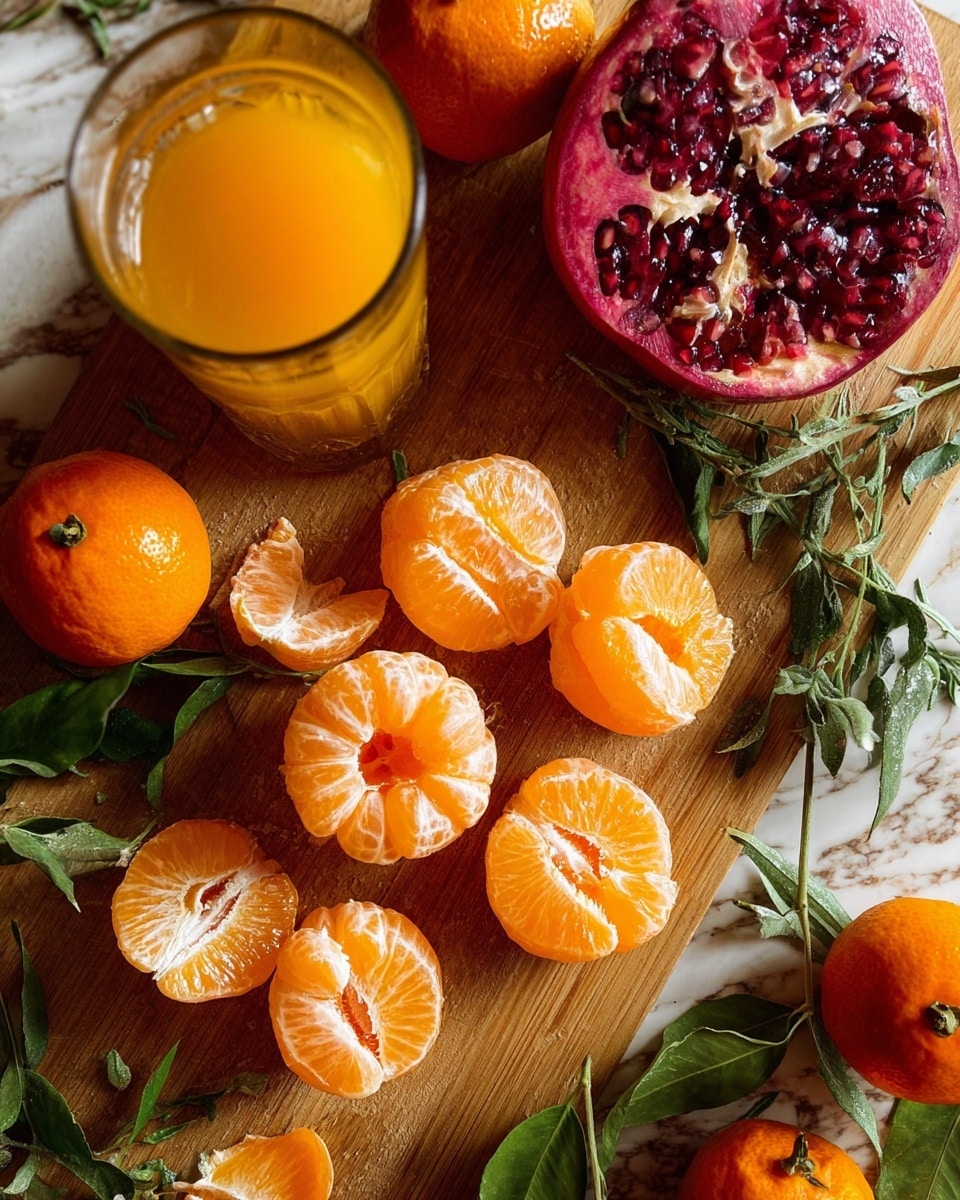 This image shows two tall clear glasses filled with a deep red drink that has bubbles all over the sides. Each glass has a layer of crushed ice on top, sprinkled with small red pomegranate seeds. The rims of the glasses are coated thickly with coarse sugar. There is a cinnamon stick standing upright and green rosemary sprigs curling beside it inside each glass. The glasses sit on a dark metal tray that has scattered white powder, red pomegranate seeds, and star anise pods around them. The background is softly blurred with faint lights and frosty decoration on a white marbled surface. photo taken with an iphone --ar 4:5 --v 7