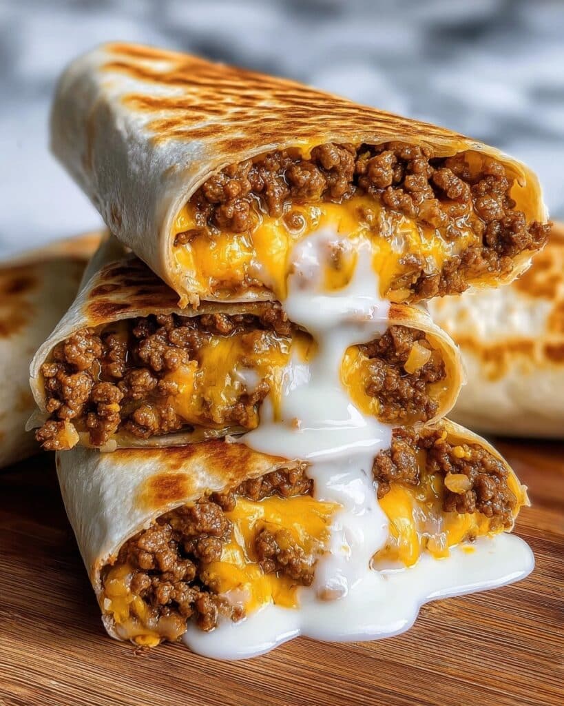 Beefy Melt Burritos Recipe