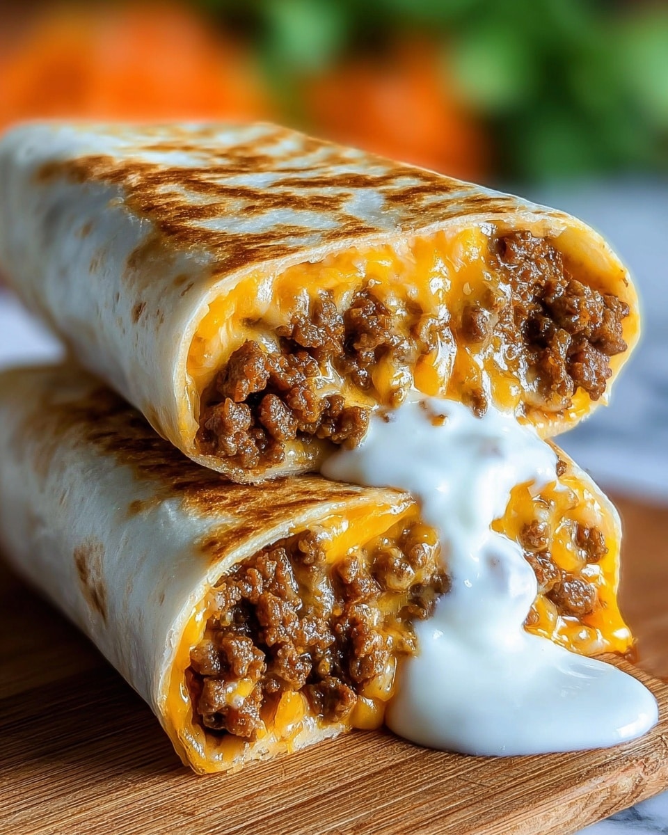 Beefy Melt Burritos Recipe - Recipe Image