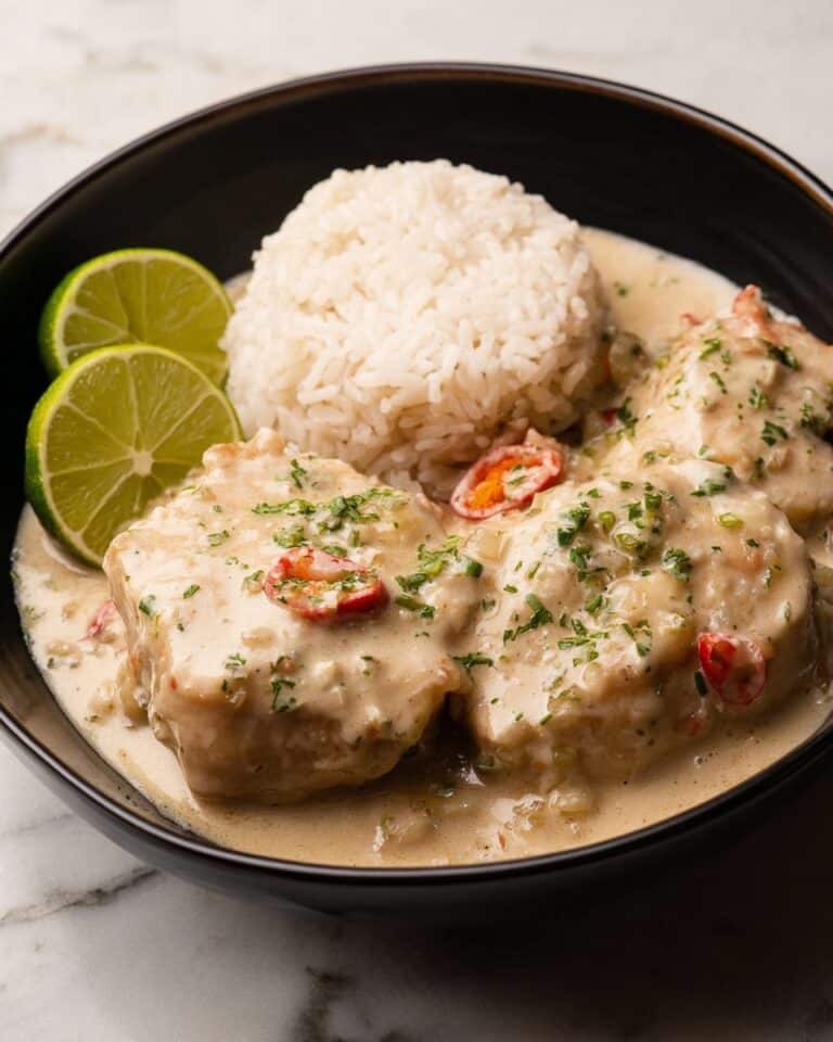 Miso-Coconut Poached Cod with Pandan Rice Recipe