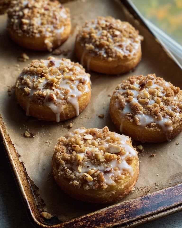 Apple Cheesecake Buns with Crumble Topping and Sweet Glaze Recipe