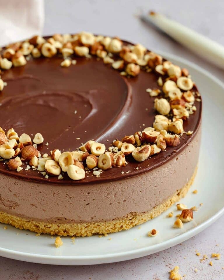 No Bake Nutella Cheesecake Recipe