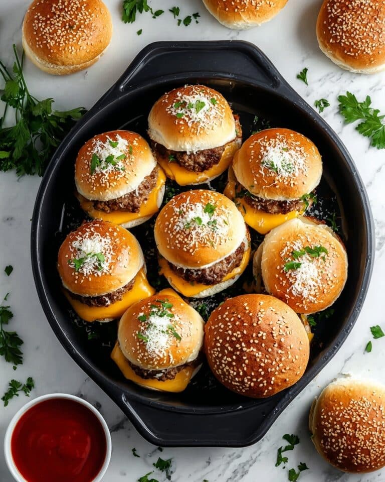 Irresistible Garlic Parmesan Cheeseburger Bombs Recipe