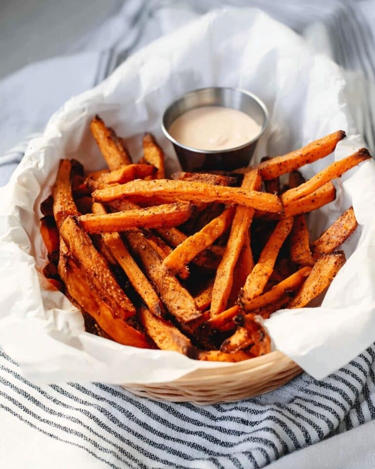 Crispy Oven Baked Sweet Potato Fries Recipe