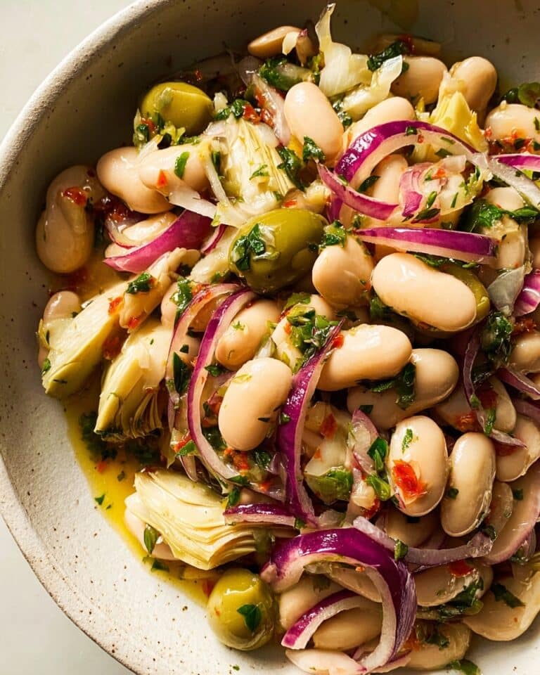 Marinated Butter Beans with Olives and Herbs Recipe