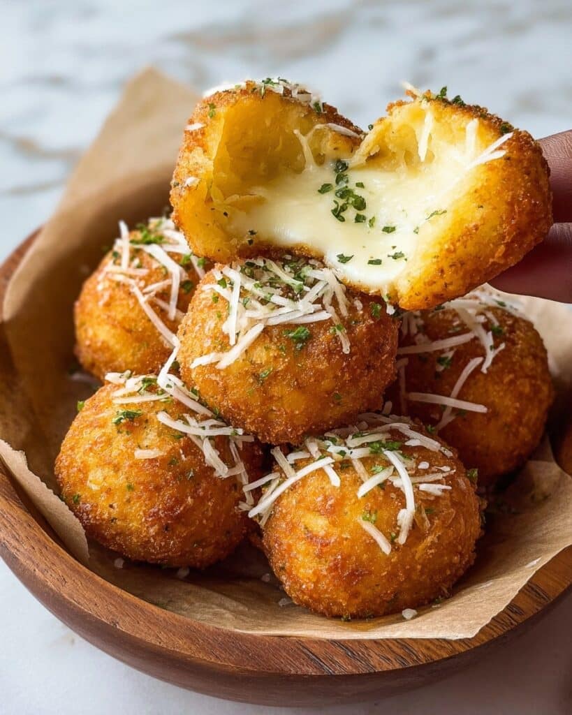 Cheesy Parmesan Potato Balls Recipe