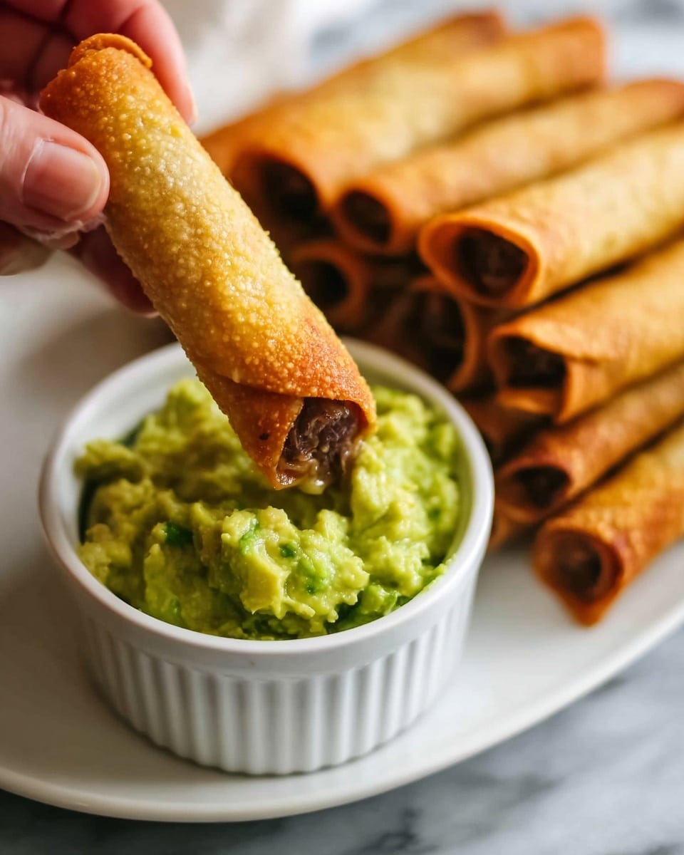 Shredded Beef Taquitos {Easy, Healthier, Baked Taquitos} Recipe