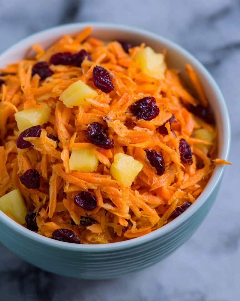 Crunchy Carrot Apple Salad with Yogurt and Fresh Herbs Recipe