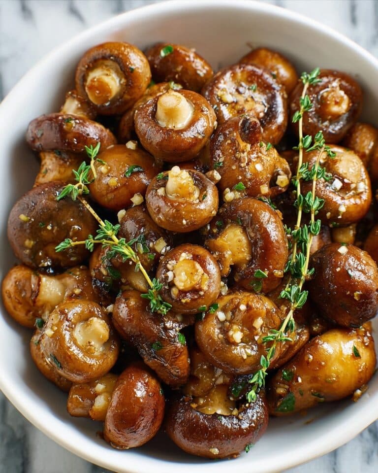 Roasted Mushrooms in Browned Butter, Garlic, and Thyme Sauce Recipe