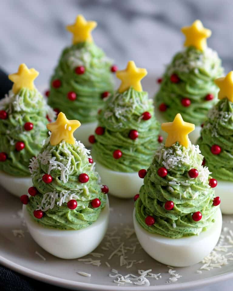 Deviled Egg Christmas Trees Recipe