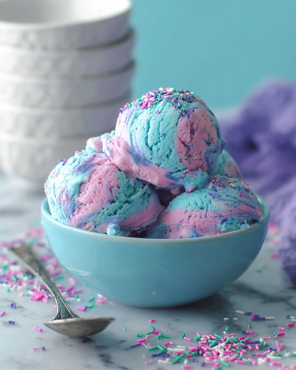No-Churn Cotton Candy Ice Cream Recipe