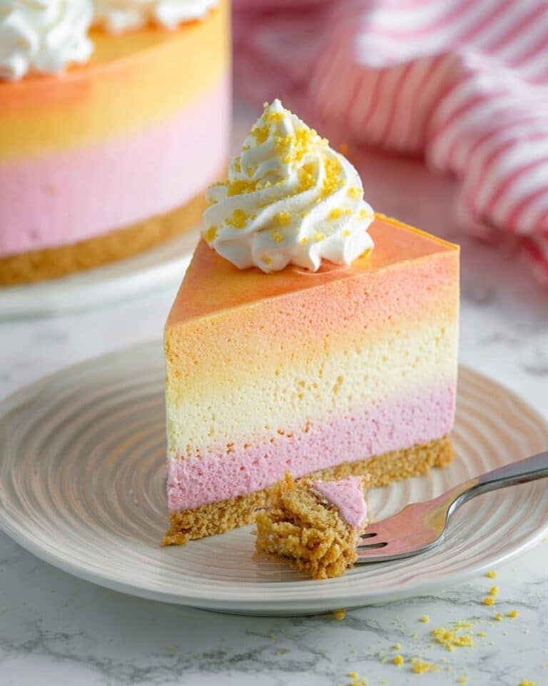 Layered Jello Pie with Whipped Cream and Graham Cracker Crust Recipe