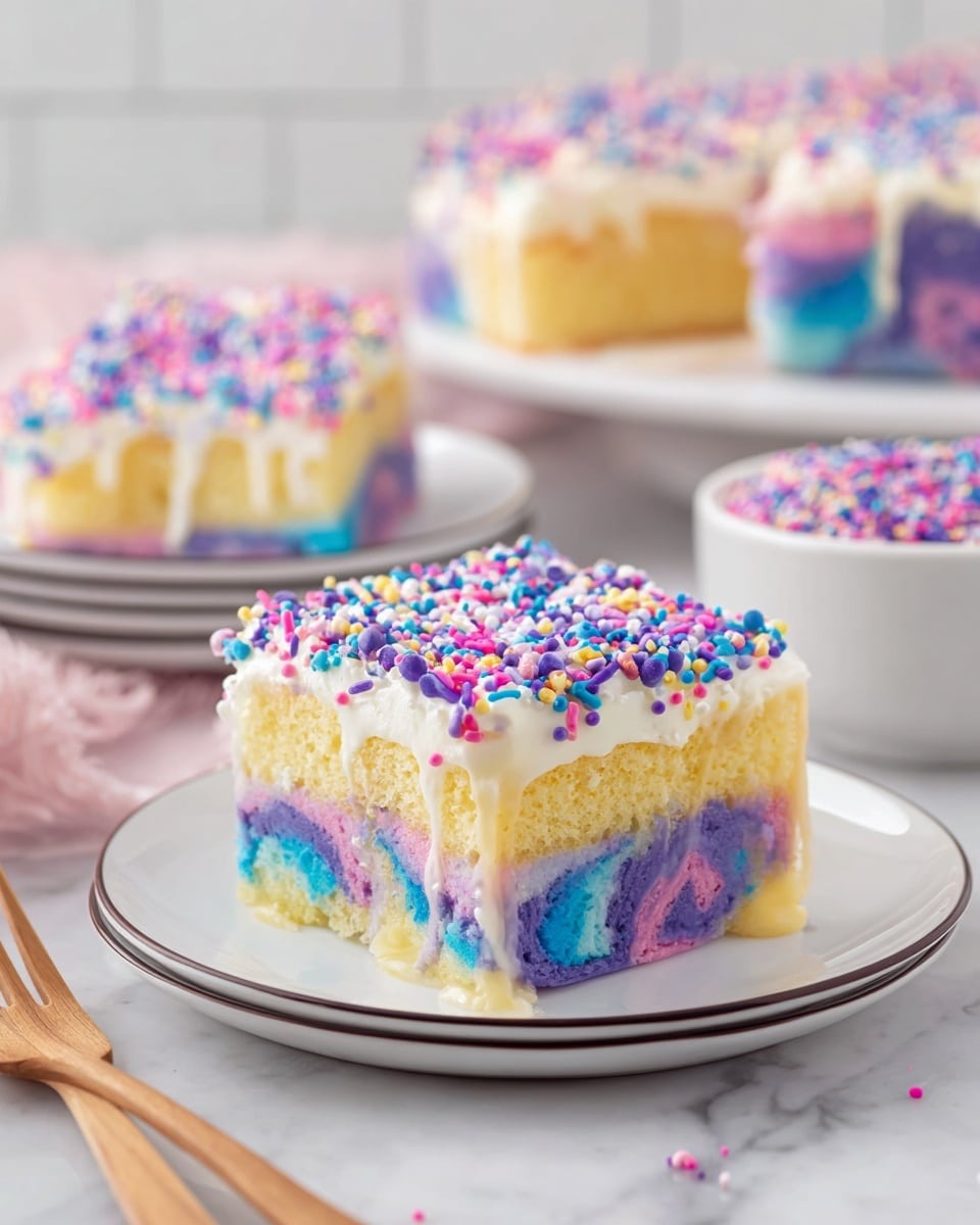 Unicorn Poke Cake Recipe